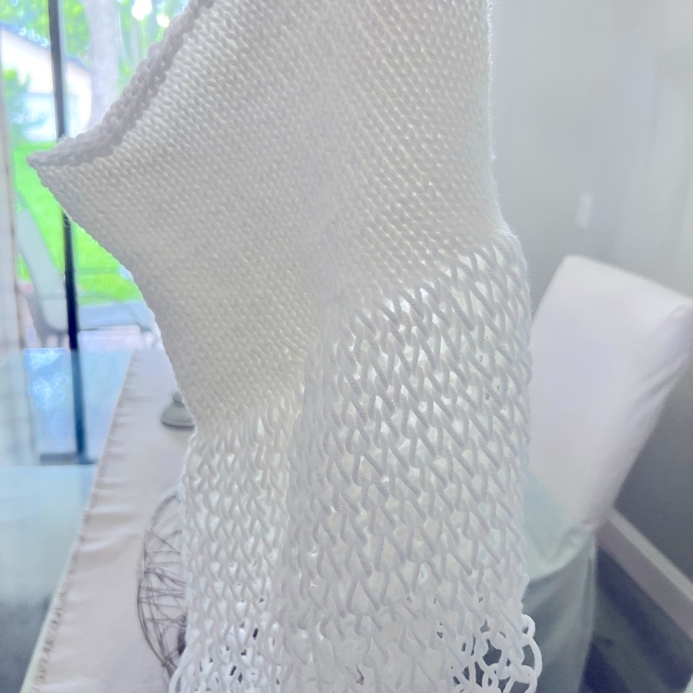 Hand knitted tank top size small